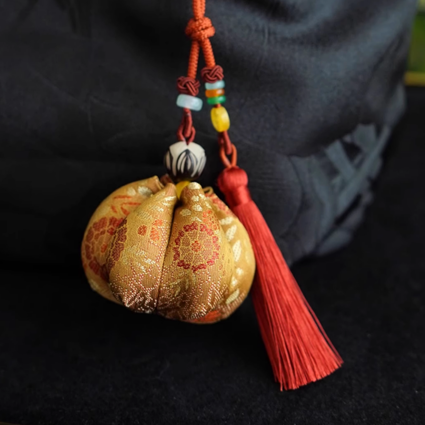 Intangible Cultural Heritage Song Brocade Lotus Sachet Pendant