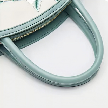 Intangible cultural heritage handmade Suzhou embroidery wisteria new Chinese style crossbody handbag large capacity cheongsam bag for women
