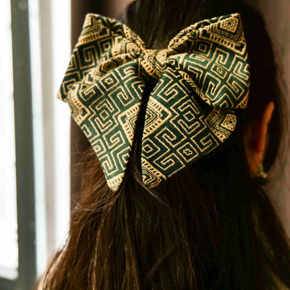 Zhuang brocade butterfly hairpin three-dimensional handmade spring hairpin headdress