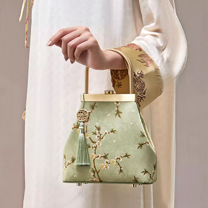 New Chinese style mulberry silk handbag