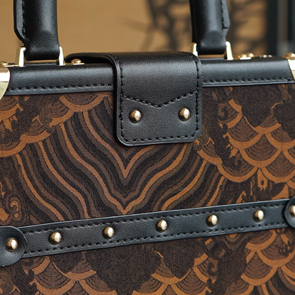 High-end niche non-legacy Song brocade light luxury style small handbag new Chinese style handbag jewelry crossbody bag