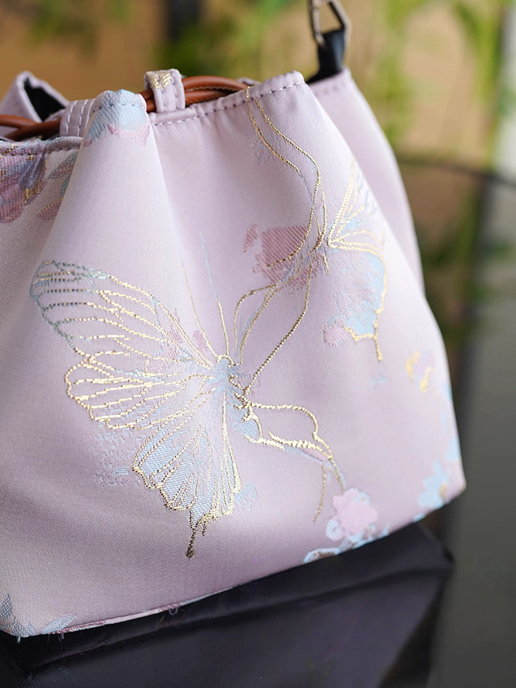 Songjin new Chinese style women's bag retro hand-held crossbody mobile phone bucket bag