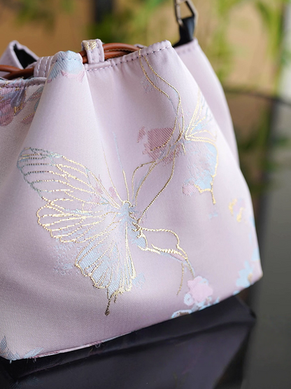 Songjin new Chinese style women's bag retro hand-held crossbody mobile phone bucket bag