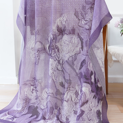 White rose scarf shawl