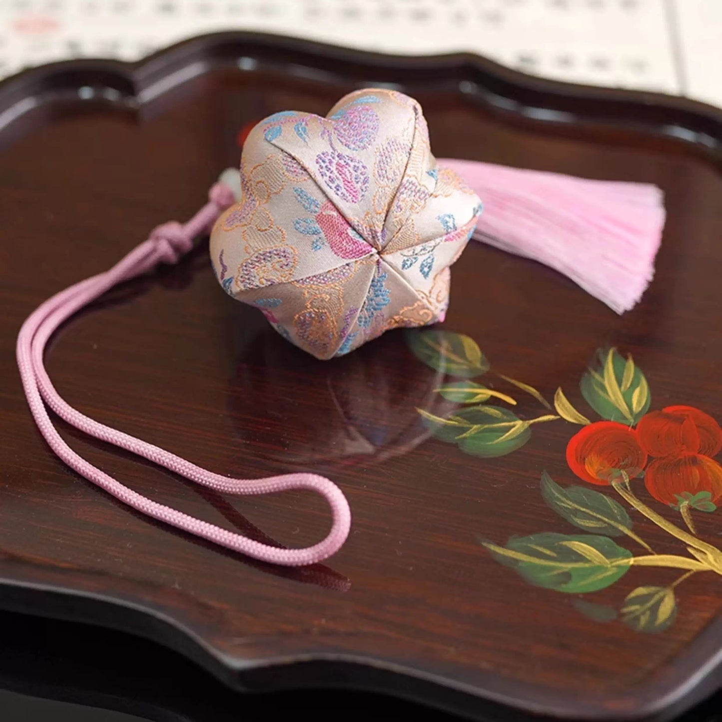 Intangible Cultural Heritage Song Brocade Lotus Sachet Pendant