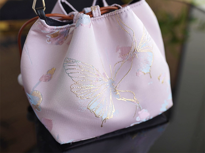 Songjin new Chinese style women's bag retro hand-held crossbody mobile phone bucket bag
