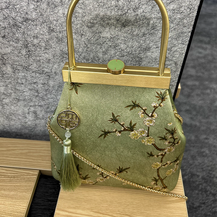 New Chinese style mulberry silk handbag