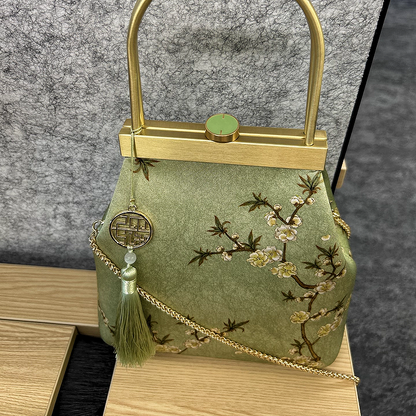 New Chinese style mulberry silk handbag