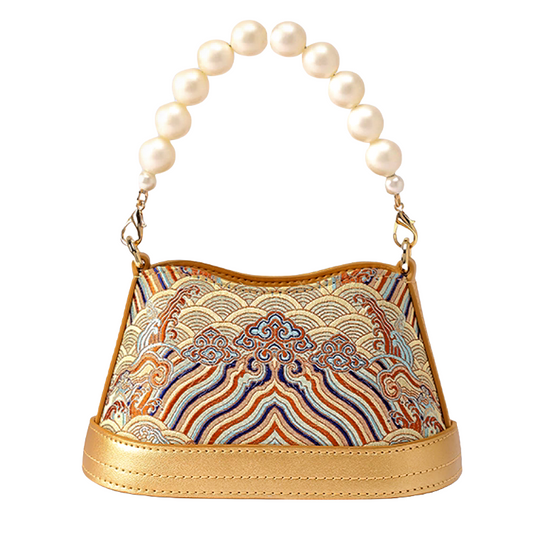 New Chinese style bead chain handbag