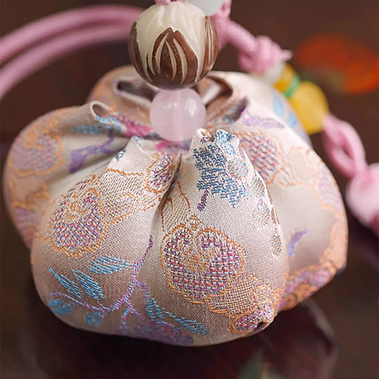 Intangible Cultural Heritage Song Brocade Lotus Sachet Pendant