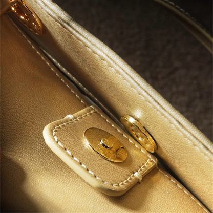 New Chinese style seawater river cliff cowhide handbag 2025 new large national style brocade commuter messenger women's bag
