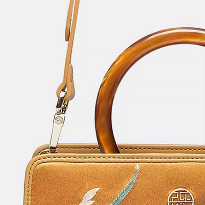Handmade Suzhou embroidery Zhilan Yushu new Chinese style one-shoulder crossbody handbag small square bag for women