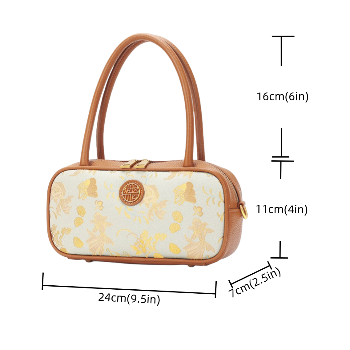 Intangible Cultural Heritage Song Brocade Shoulder Bag