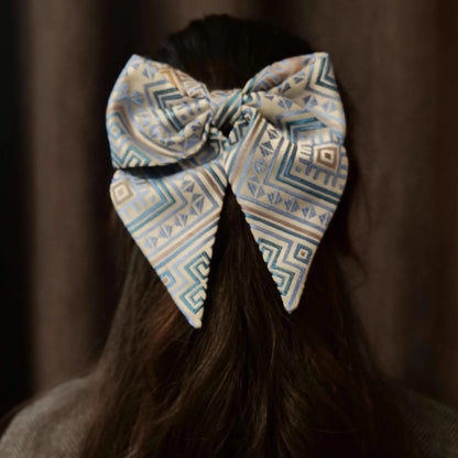 Zhuang brocade butterfly hairpin three-dimensional handmade spring hairpin headdress