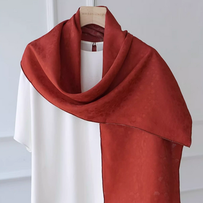 New Chinese style long silk scarf