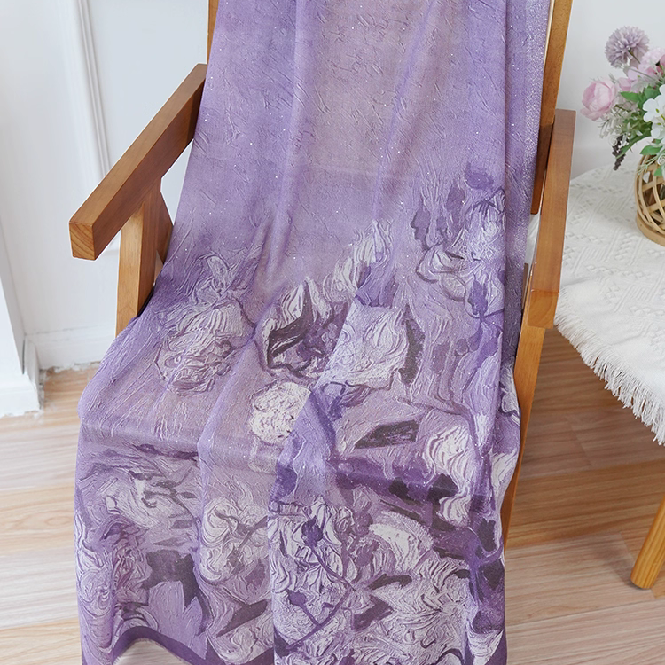 White rose scarf shawl