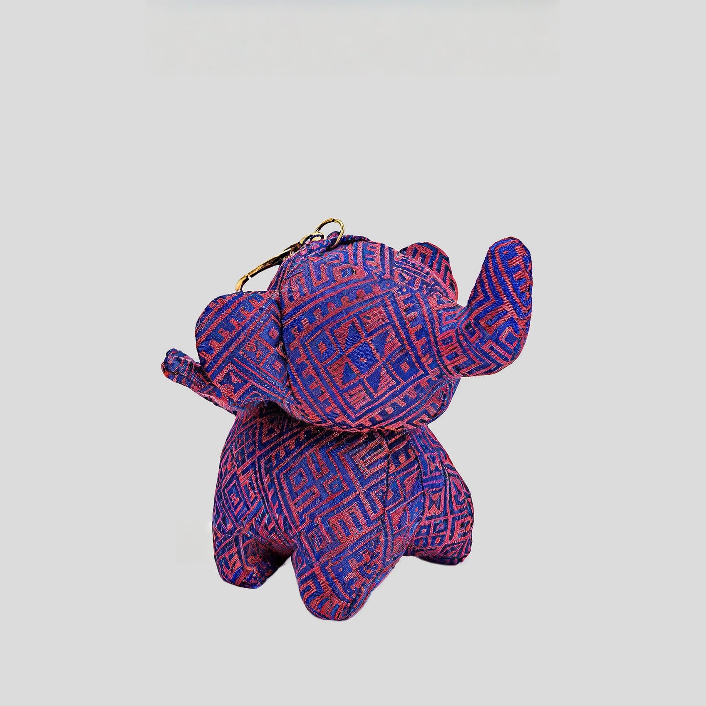 Guangxi intangible cultural heritage Zhuang brocade Dumbo handmade fabric characteristic Chinese style cartoon pendant