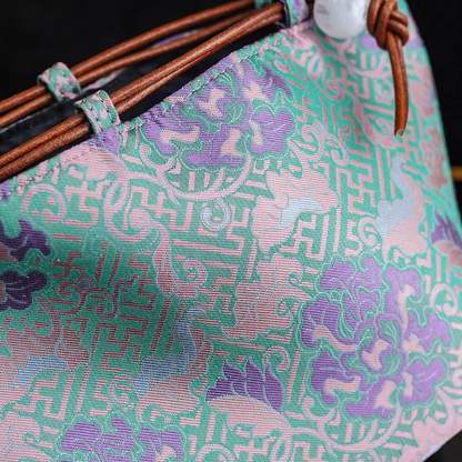 Songjin new Chinese style women's bag retro hand-held crossbody mobile phone bucket bag