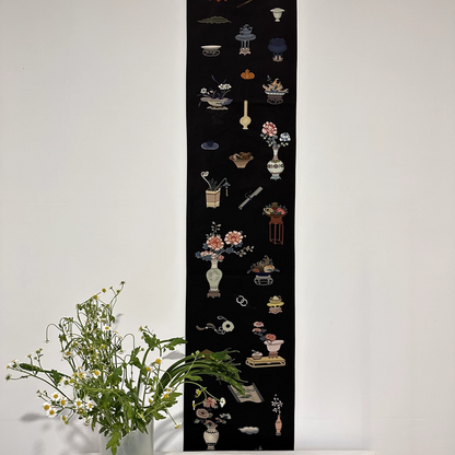 Medieval style new Chinese style Bogutu traditional pattern dining table runner