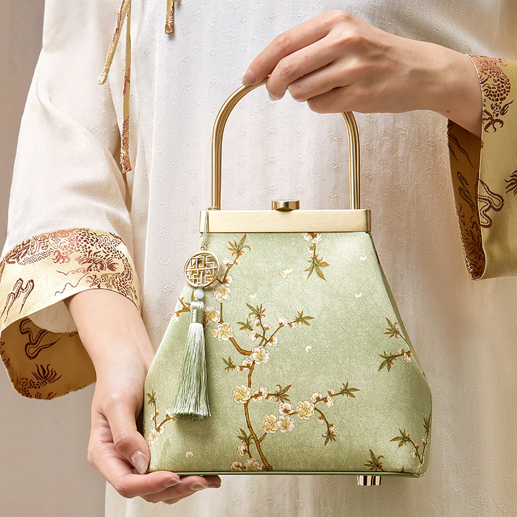 New Chinese style mulberry silk handbag