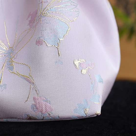 Songjin light pink retro hand-held crossbody mobile phone bucket bag