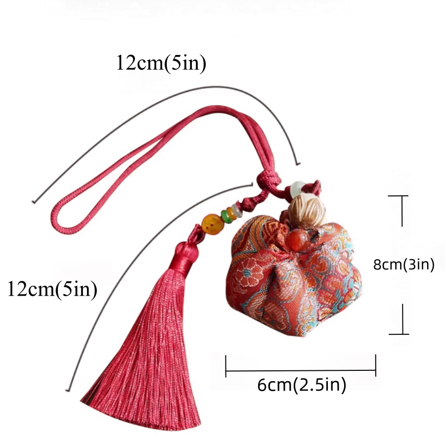 Intangible Cultural Heritage Song Brocade Lotus Sachet Pendant