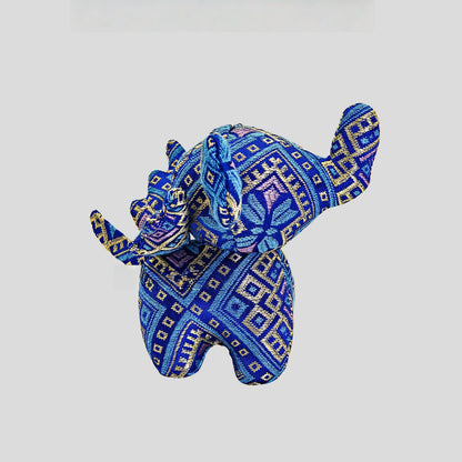 Guangxi intangible cultural heritage Zhuang brocade Dumbo handmade fabric characteristic Chinese style cartoon pendant