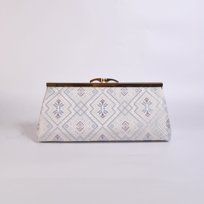 Intangible cultural heritage Zhuang brocade jacquard fabric unique ethnic style baguette bag
