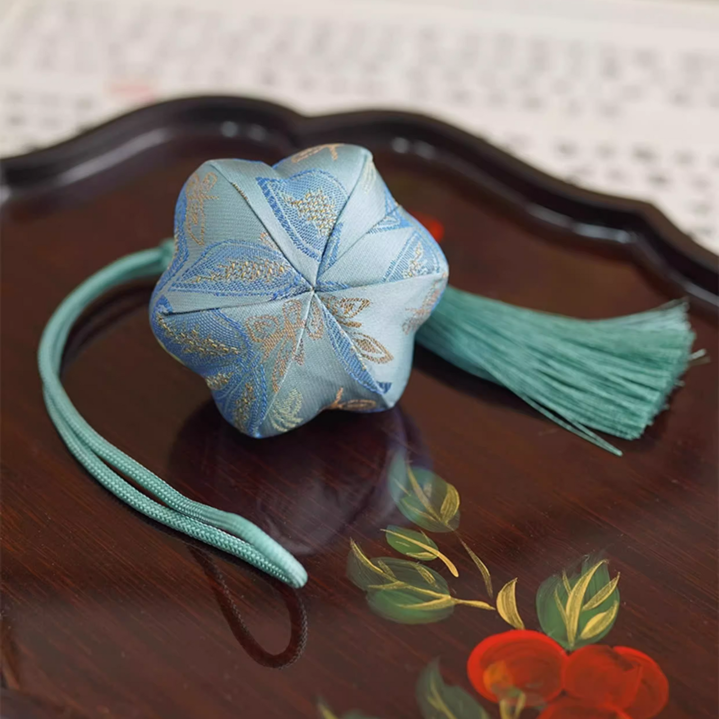 Intangible Cultural Heritage Song Brocade Lotus Sachet Pendant