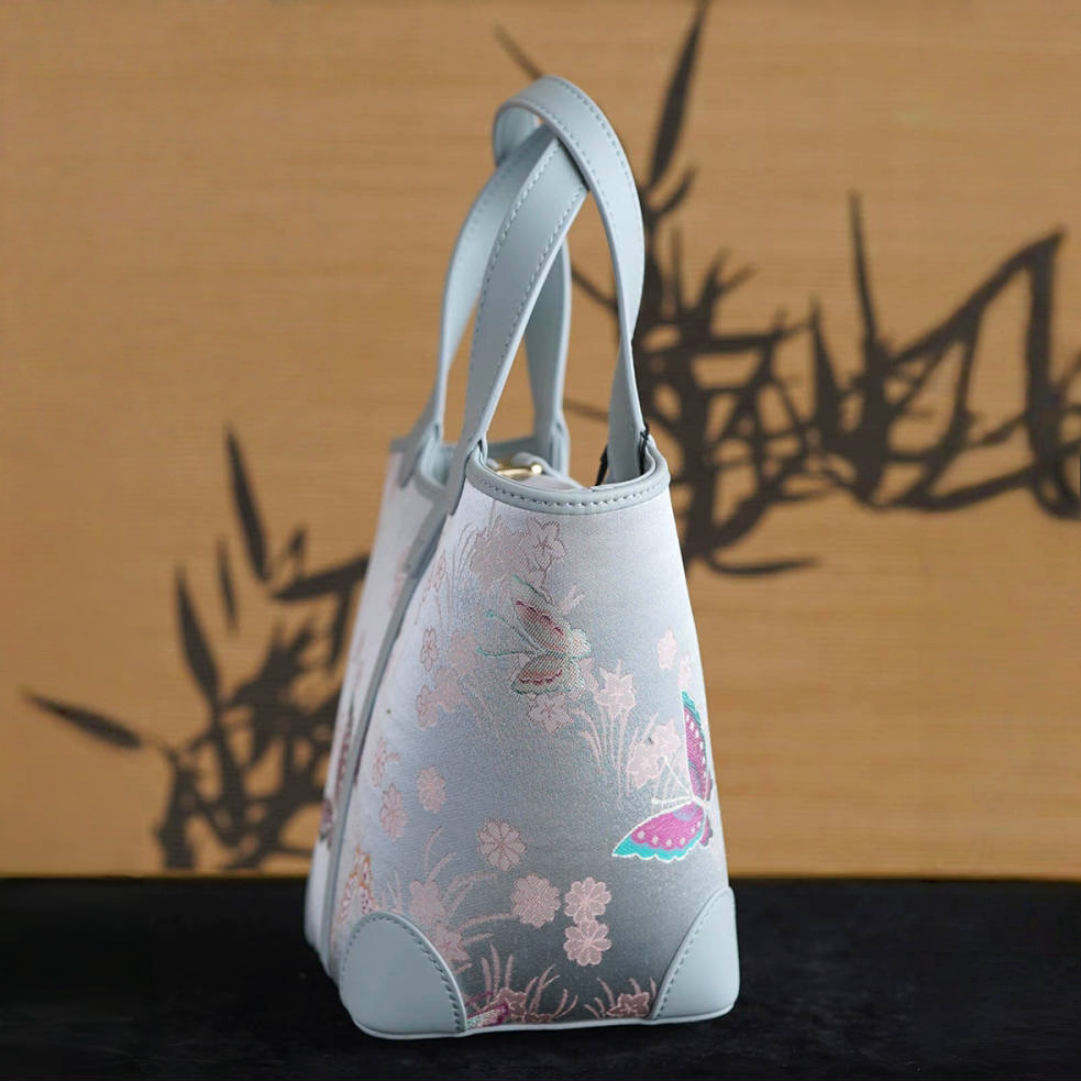 Intangible Cultural Heritage Song Brocade Bucket Bag