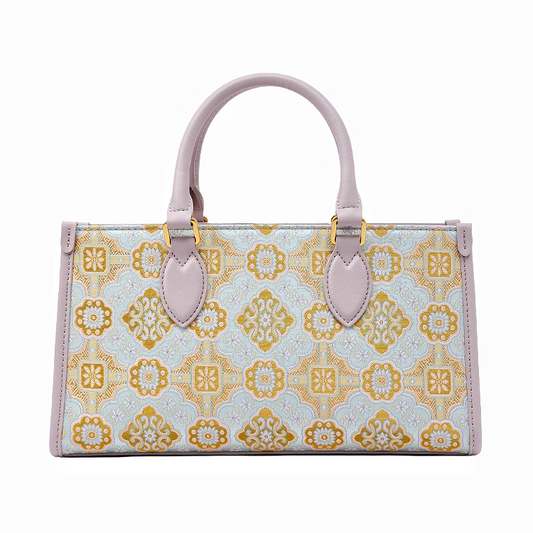 Intangible Cultural Heritage Gold Weaving Song Brocade Handbag Lanjin Sihe Ruyi Pattern Bag New Chinese Style Shoulder Bag for Women
