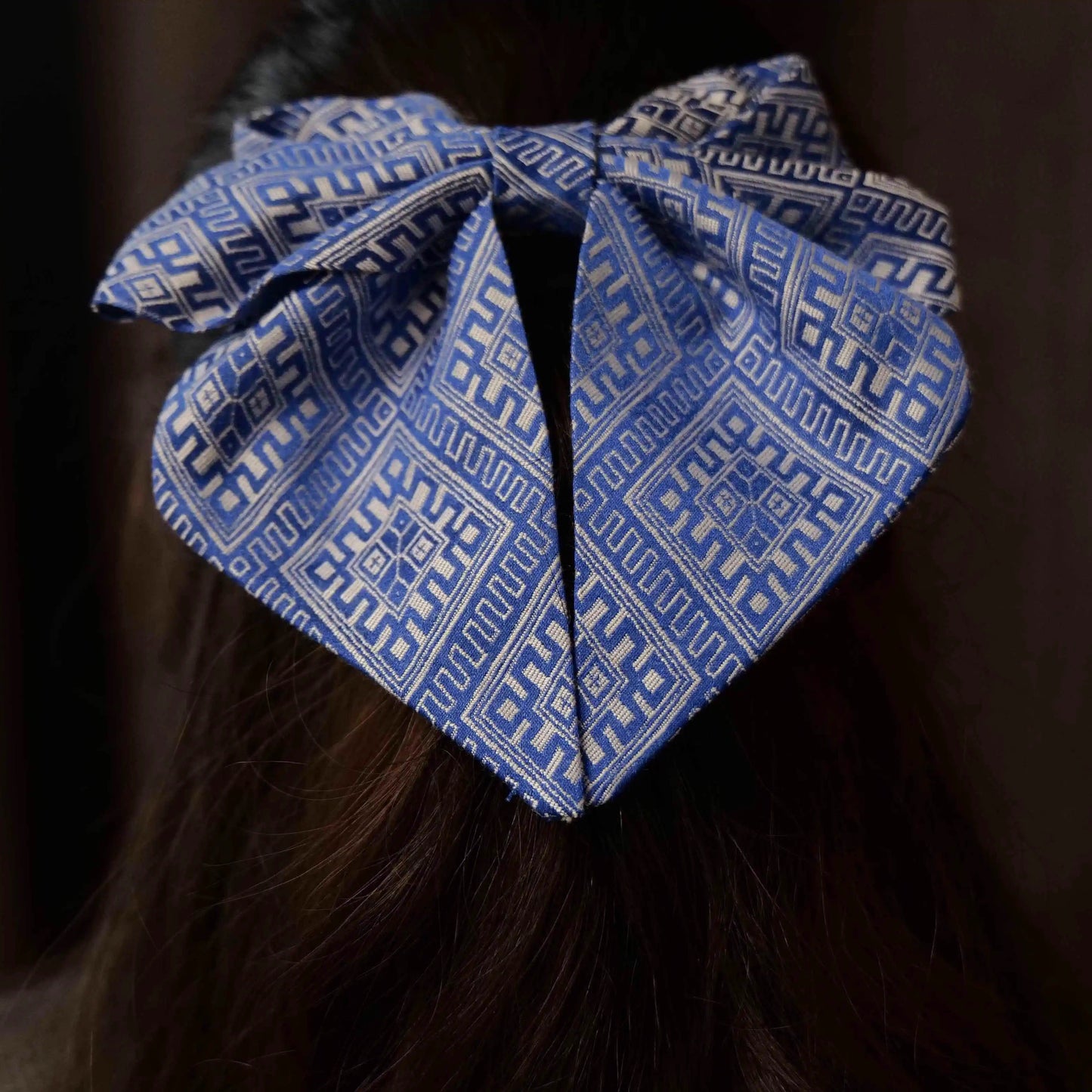 Zhuang brocade butterfly hairpin three-dimensional handmade spring hairpin headdress
