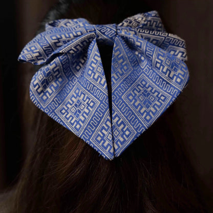 Zhuang brocade butterfly hairpin three-dimensional handmade spring hairpin headdress