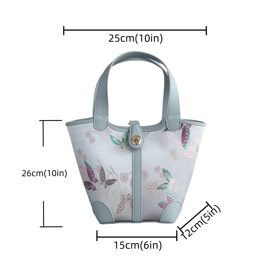 Intangible Cultural Heritage Song Brocade Bucket Bag