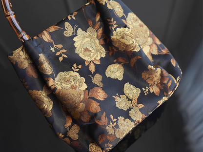 Songjin silk butterfly shadow flowing bamboo handbag