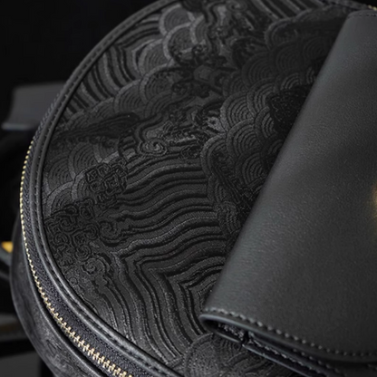 Seawater River Cliff Pattern Backpack Intangible Cultural Heritage Yunjin Zipper New Chinese Style Women's National Style Casual Bag