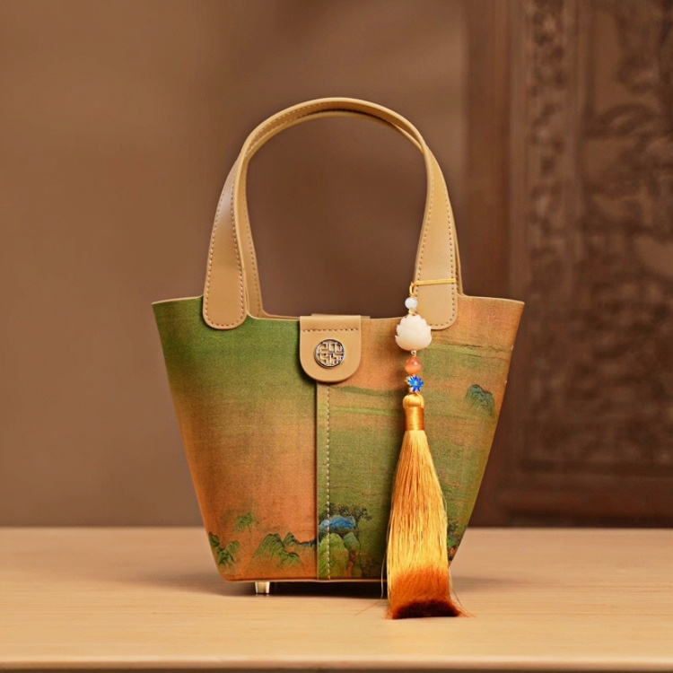 New Chinese style mulberry silk handbag