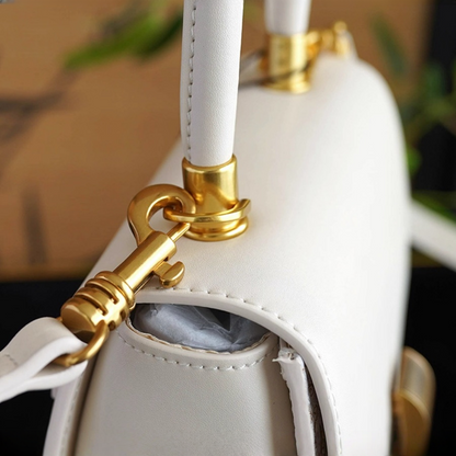 Intangible Cultural Heritage Song Brocade White Dingsheng Pattern Handbag