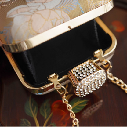 Intangible Cultural Heritage Song Brocade Silk Chain Shoulder Crossbody Bag New Chinese Style Perfume Bag
