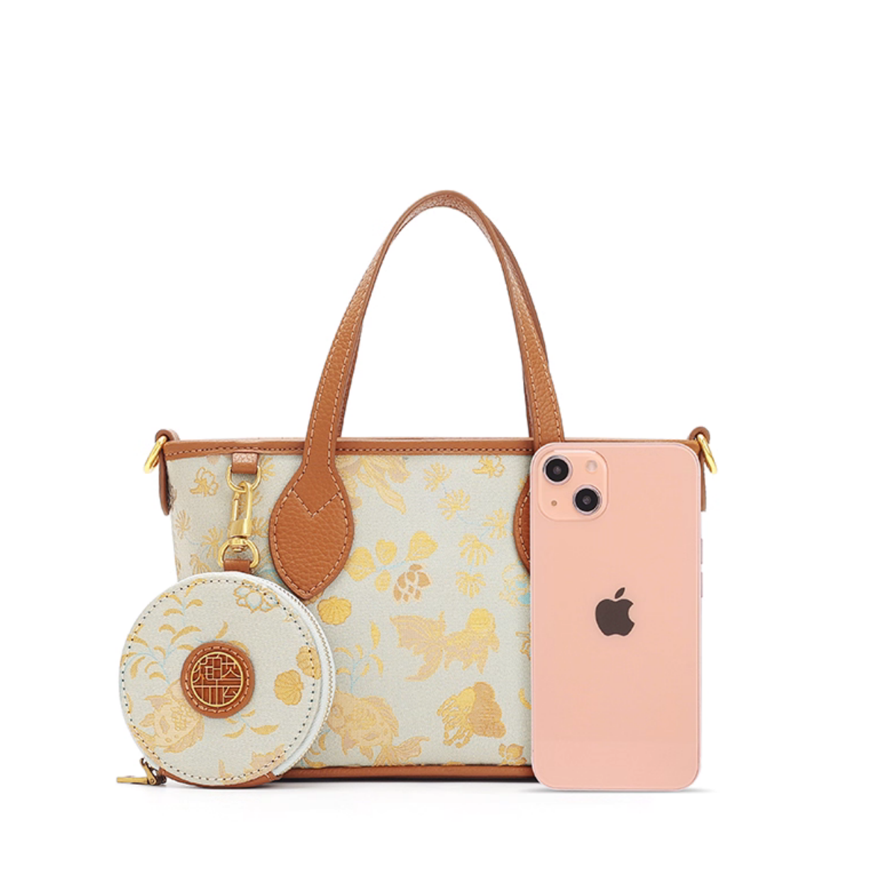 Intangible Cultural Heritage Song Dynasty Brocade Embroidered Flower Tote Bag