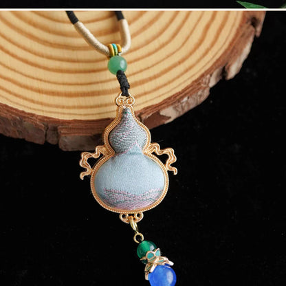 Intangible Cultural Heritage Song Brocade Feitian Series Gourd Pendant
