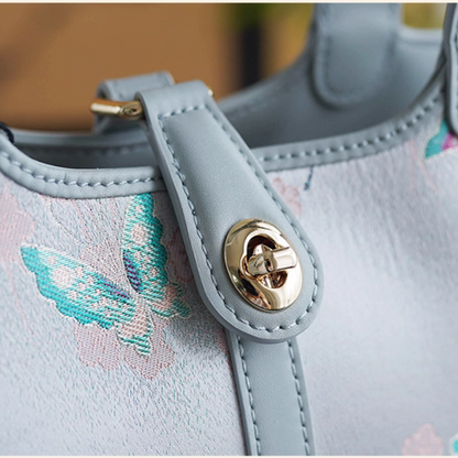 Intangible Cultural Heritage Song Brocade Bucket Bag