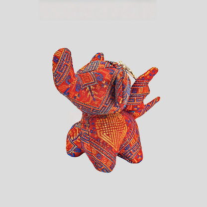 Guangxi intangible cultural heritage Zhuang brocade Dumbo handmade fabric characteristic Chinese style cartoon pendant