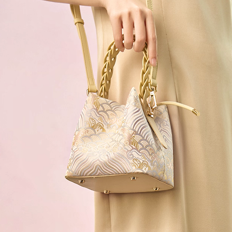 National style new Chinese brocade jacquard handbag