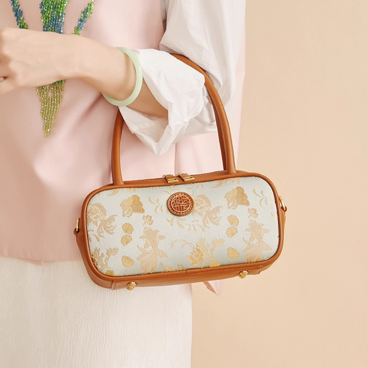 Intangible Cultural Heritage Song Brocade Shoulder Bag