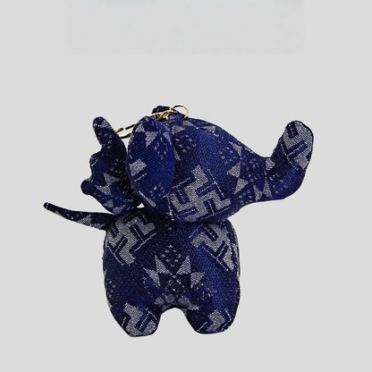 Guangxi intangible cultural heritage Zhuang brocade Dumbo handmade fabric characteristic Chinese style cartoon pendant