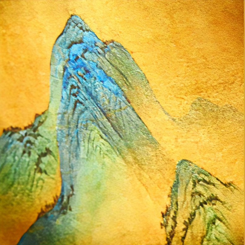 New Chinese style mulberry silk A Thousand Miles of Rivers and Mountains handbag