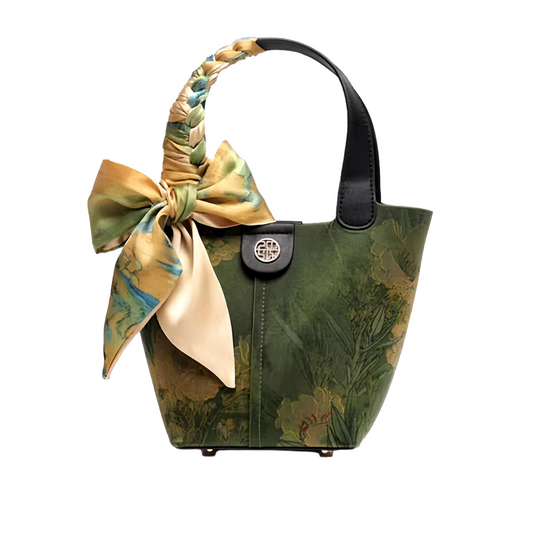 Xiangyunsha printed handbag