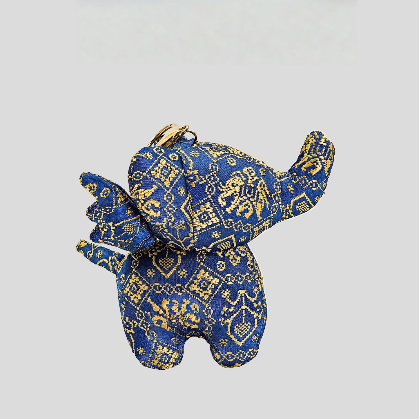 Guangxi intangible cultural heritage Zhuang brocade Dumbo handmade fabric characteristic Chinese style cartoon pendant