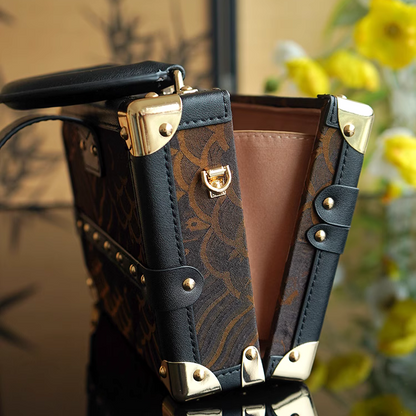 High-end niche non-legacy Song brocade light luxury style small handbag new Chinese style handbag jewelry crossbody bag